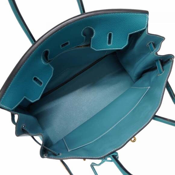 Hermes Hermès Birkin 35 Togo Blue Jean Handbag for Women, Stamped with M - Picture 4 of 13